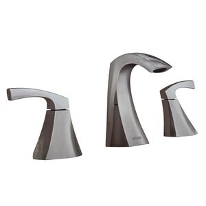 Moen Lindor 84504 Widespread Bathroom Faucet Chrome Push Down  Drain NEW New